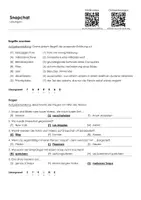 Vorschau - Arbeitsblätter - Snapchat (Infotext und Übungen) - Deckblatt