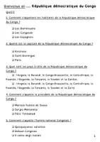 Aperçu - Feuilles d'exercices - tour du Monde : République Démocratique du Congo - Page 3