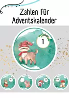 Vorschau - Anderer Materialtyp - Adventskalenderzahlen: Waldtiere - Deckblatt
