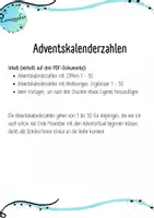 Vorschau - Anderer Materialtyp - Adventskalenderzahlen: Waldtiere - Seite 1