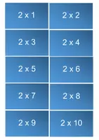 Vorschau - Stationenlernen - Karten Einmaleins 1x1 - Seite 1