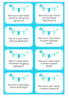 Vorschau - Präsentationen/Tafelbilder - Erzählanlässe Grundschule – Sprechen nach den Ferien & Wochenende (Karten für Morgenkreis Klasse 1–4) - Seite 3
