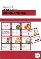 Vorschau - Spiele - Lesespiel Weihnachten - Deckblatt