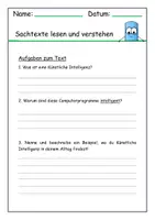Vorschau - Arbeitsblätter - Lesetext über Künstliche Intelligenz: Was ist eine KI? - Seite 2