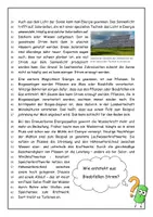 Vorschau - Arbeitsblätter - Lesetext über nachhaltigen und umweltfreundlichen Strom - Seite 1