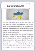 Vorschau - Arbeitsblätter - Differenzierter Lesetext - Der Ukraine-Konflikt erklärt ab Klasse 3/4 - Seite 1