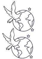 Vorschau - Mal- und Bastelvorlagen - Ausmalbilder für Frieden-Lapbook Peace #standwithukraine - Seite 3