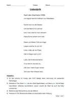 Vorschau - Arbeitsblätter - Liebeslyrik - Übung Gedichtsanalyse (inkl. Lösungen) - Seite 2