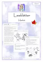 Vorschau - Arbeitsblätter - Leseblätter - Herbst - differenziert - Deckblatt