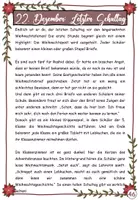 Vorschau - Text - Rashids Advent in Deutschland - 22. Letzter Schultag - DaZ / Deutschklasse - Seite 1