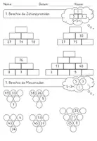 Vorschau - Arbeitsblätter - Spielerisch Mathe üben - Zahlenmauern, Minustrauben - Seite 3
