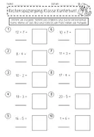 Vorschau - Arbeitsblätter - Rechenspaziergang Addition & Subtraktion bis 20 – mit und ohne Zehnerübergang | Mathe Grundschule Klasse 1–2 - Seite 2