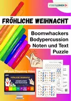 Vorschau - Spiele - Boomwhackers Fröhliche Weihnacht + eigene Bodypercussion kreieren - Deckblatt