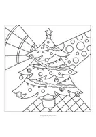 Vorschau - Mal- und Bastelvorlagen - Weihnachten Ausmalbilder Pop Art – 11 kreative Malvorlagen (2-fach differenziert) - Seite 2