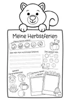 Vorschau - Arbeitsblätter - Meine Herbstferien I Schmuckblatt I Schreibanlass I Ferienreflexion - Seite 3