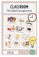 Vorschau - Präsentationen/Tafelbilder - 74 Karten zur Stundentransparenz XXL Paket beige - Deckblatt