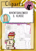 Vorschau - Arbeitsblätter - Adventskalender 3. Klasse - Deckblatt