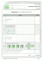 Vorschau - Klassenarbeiten - Klassenarbeit - Quadratische Gleichungen (B) - Klasse 9 - Seite 2