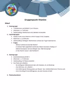 Vorschau - Arbeitsblätter - Gruppenpuzzle - Vitamine - Seite 1
