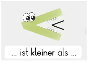 Vorschau - Präsentationen/Tafelbilder - größer kleiner gleich: Vergleichsoperatoren (Krokodil und Ente) - Seite 2