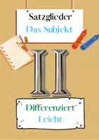 Vorschau - Arbeitsblätter - Das Subjekt Übungen (II) | differenziert - leicht - Deckblatt