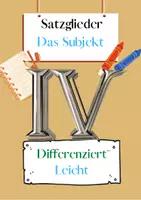 Vorschau - Arbeitsblätter - Das Subjekt Übungen (IV) | differenziert - leicht - Deckblatt