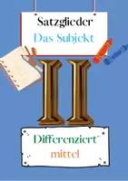 Vorschau - Arbeitsblätter - Das Subjekt Übungen (II) | differenziert - mittel - Deckblatt