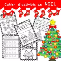 Aperçu - Feuilles d'exercices - Cahier d'activités de NOËL - Page de couverture