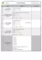 Vorschau - Anderer Materialtyp - Lernplan - Satz des Pythagoras - Klasse 9 - Seite 2