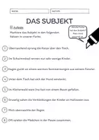 Vorschau - Arbeitsblätter - Materialpaket Das Subjekt Übungen | leicht - mittel - schwer (wachsendes Paket) - Seite 3
