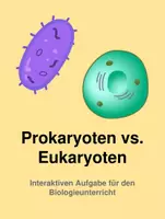 Vorschau - Stundenentwürfe - Sparpaket: Prokaryoten und Eukaryoten im Vergleich - Unterrichtsreihe (Stundenentwürfe, Arbeitsblätter, Texte, Aufgaben & Test) - Deckblatt