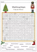 Vorschau - Arbeitsblätter - Weihnachten Suchsel - Seite 2