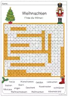 Vorschau - Arbeitsblätter - Weihnachten Suchsel - Seite 3