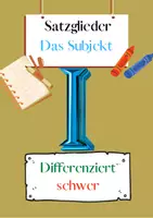Vorschau - Arbeitsblätter - Das Subjekt Übungen (I) | differenziert - schwer - Deckblatt
