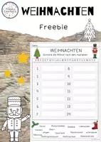 Vorschau - Arbeitsblätter - Weihnachten - Sortieren nach dem ABC Freebie - Seite 1