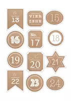 Vorschau - Mal- und Bastelvorlagen - Teebeutel Adventskalender - Bastelbogen - Seite 3