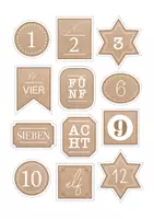 Vorschau - selbst erstellte Cliparts/Grafiken - Adventskalender Etiketten - Grafiken mit Zahlen von 1 - 24 - Seite 1
