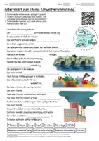 Vorschau - Arbeitsblätter - Arbeitsblatt "Umweltverschmutzung" + Onlineübung & MP3 + Mindmap + Infografik - Deckblatt