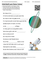 Vorschau - Arbeitsblätter - Arbeitsblatt "Uranus" + Onlineübung & MP3 + Infografik - Deckblatt