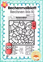 Vorschau - Arbeitsblätter - Rechnen und malen - ZR 10 (+/-) - Deckblatt
