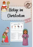 Vorschau - Arbeitsblätter - Heilige im Christentum - Deckblatt