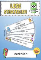 Vorschau - Merkblätter - LESESTRATEGIEN Fächer / Merkhilfe - Deckblatt