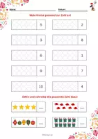Vorschau - Arbeitsblätter - MATHEAUFGABEN ZR 10 - WEIHNACHTEN - 1.Klasse - Seite 3