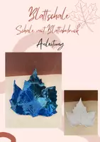 Vorschau - Mal- und Bastelvorlagen - Anleitung: Blattschale mit Abdruck aus Ton/ töpfern - Seite 1