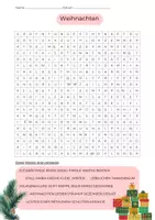 Vorschau - Arbeitsblätter - Suchsel Weihnachten - schwer - Deckblatt