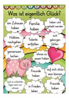 Vista previa - Hojas de trabajo - Was ist Glück? Vorstellen Deutsch / Alemán - página 1