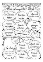 Vista previa - Hojas de trabajo - Was ist Glück? Vorstellen Deutsch / Alemán - página 2