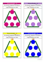 Vorschau - Arbeitsblätter - M | Knobelaufgaben Weihnachten Tannenbaum | Klasse 2 - 4 - Seite 1