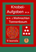 Vorschau - Arbeitsblätter - M | Knobelaufgaben Weihnachten Tannenbaum | Klasse 2 - 4 - Deckblatt