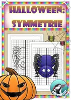 Vorschau - Arbeitsblätter - Herbst - Halloween: Spinne um die Symmetrieachse spiegeln - Deckblatt